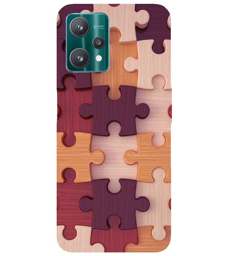 D2046-Wooden Jigsaw Back Cover for Realme 9 Pro