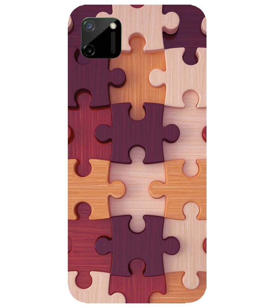 D2046-Wooden Jigsaw Back Cover for Realme C11