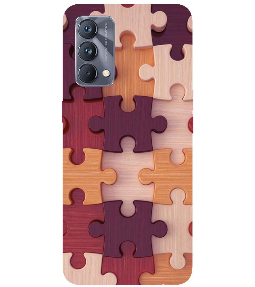 D2046-Wooden Jigsaw Back Cover for Realme GT Master