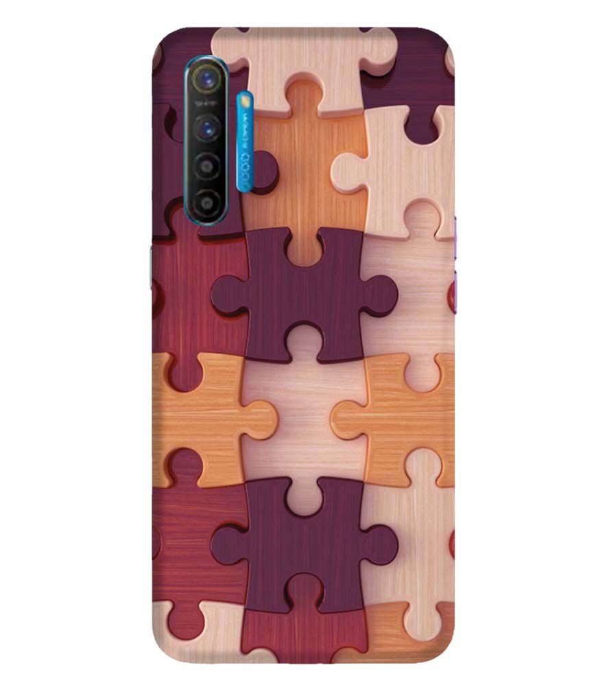 D2046-Wooden Jigsaw Back Cover for Realme X2