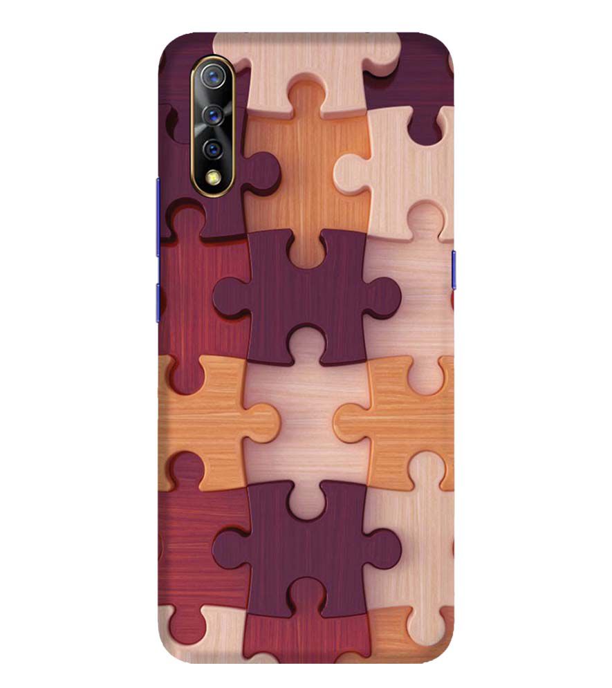 D2046-Wooden Jigsaw Back Cover for Vivo S1