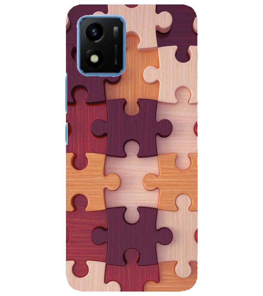 D2046-Wooden Jigsaw Back Cover for vivo Y01