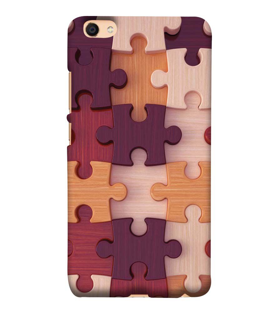 D2046-Wooden Jigsaw Back Cover for Vivo Y55L