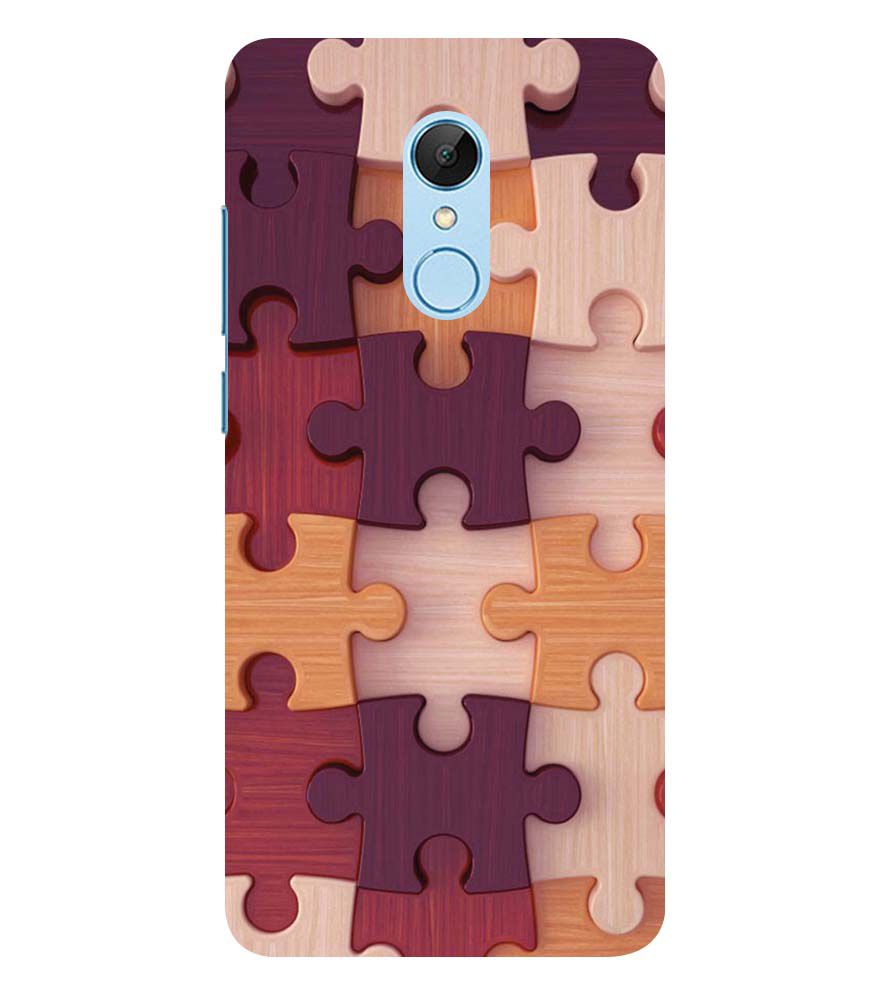 D2046-Wooden Jigsaw Back Cover for Xiaomi Redmi 5