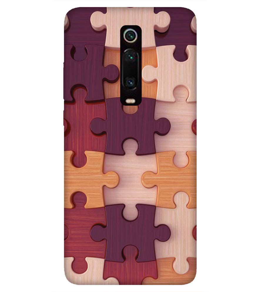 D2046-Wooden Jigsaw Back Cover for Xiaomi Redmi K20 and K20 Pro