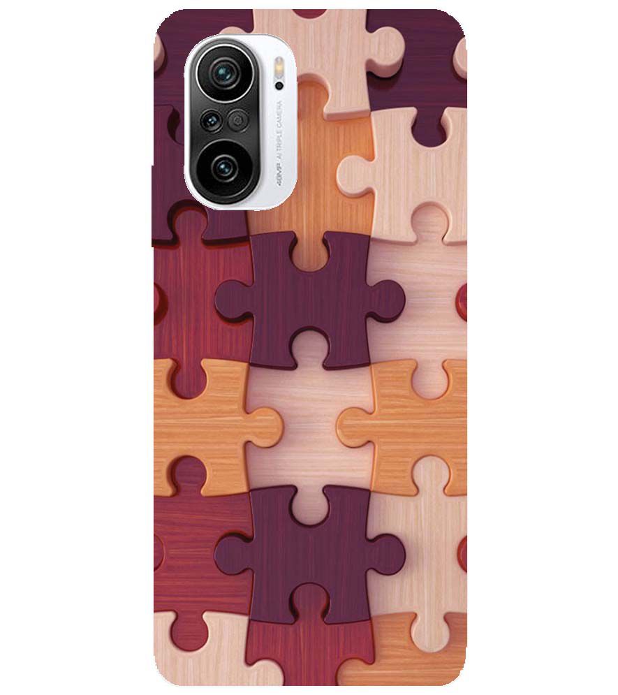 D2046-Wooden Jigsaw Back Cover for Xiaomi Redmi K40