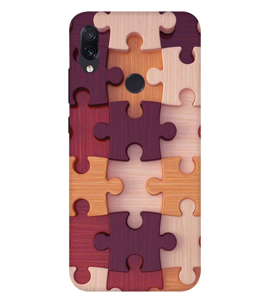 D2046-Wooden Jigsaw Back Cover for Xiaomi Redmi Note 7S