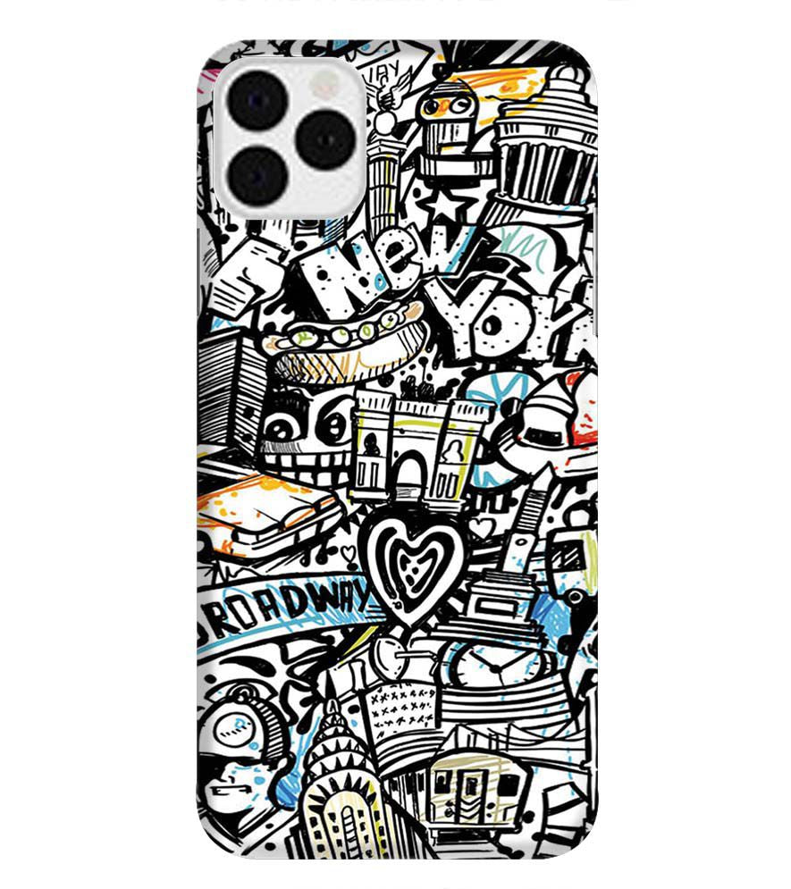 D2074-Cool Graffiti Back Cover for Apple iPhone 11 Pro