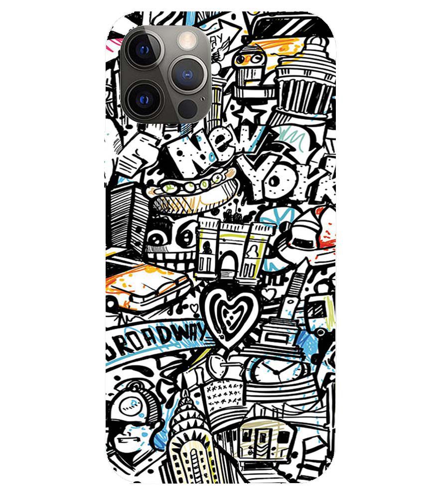 D2074-Cool Graffiti Back Cover for Apple iPhone 12 Pro