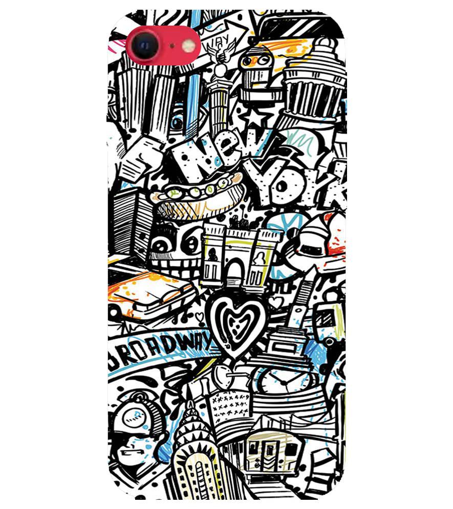 D2074-Cool Graffiti Back Cover for Apple iPhone SE (2020)