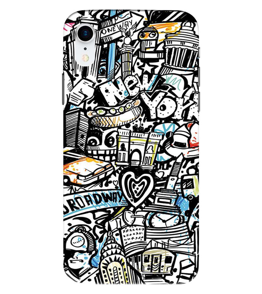 D2074-Cool Graffiti Back Cover for Apple iPhone XR