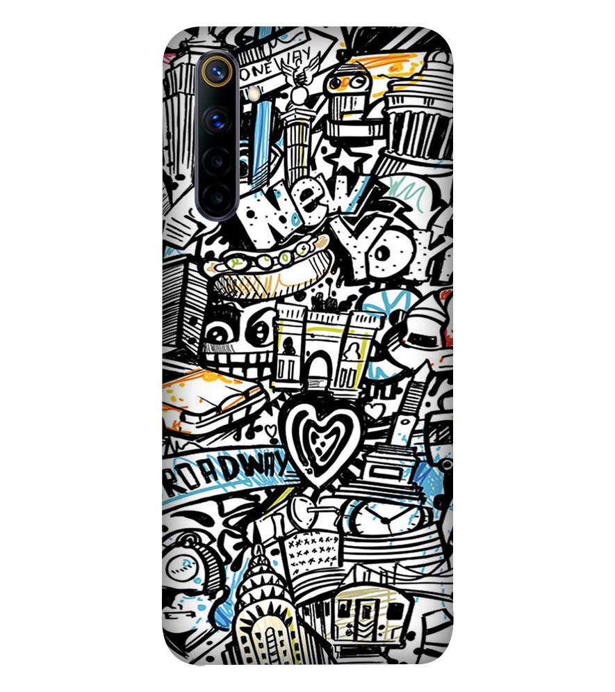 D2074-Cool Graffiti Back Cover for Realme 6i