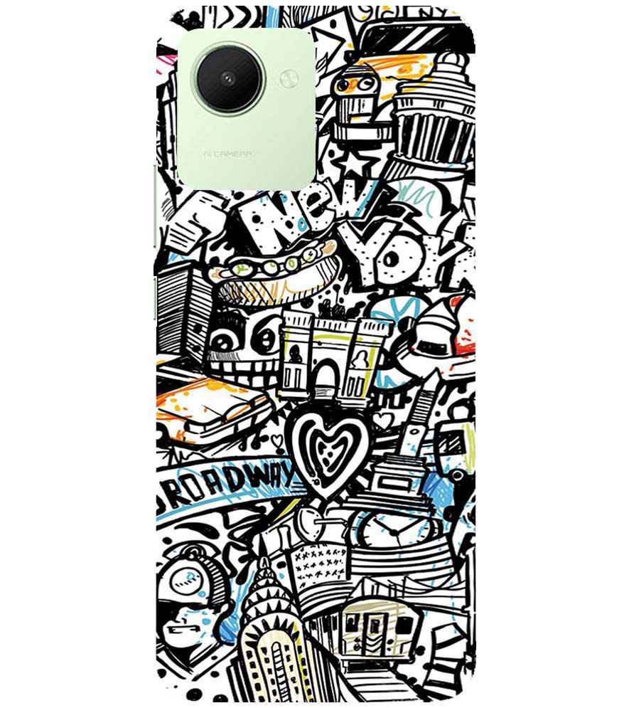 D2074-Cool Graffiti Back Cover for Realme C30