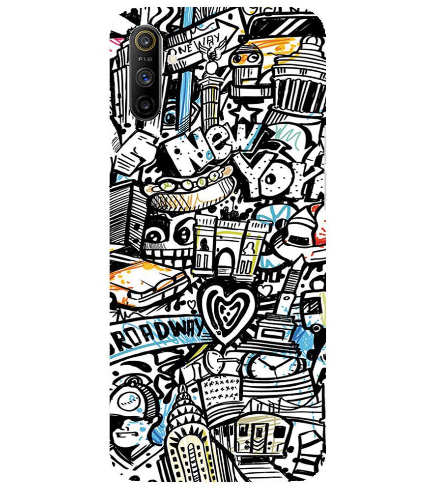 D2074-Cool Graffiti Back Cover for Realme Narzo 10A