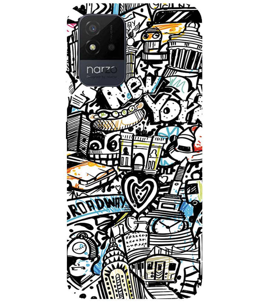 D2074-Cool Graffiti Back Cover for Realme Narzo 50i