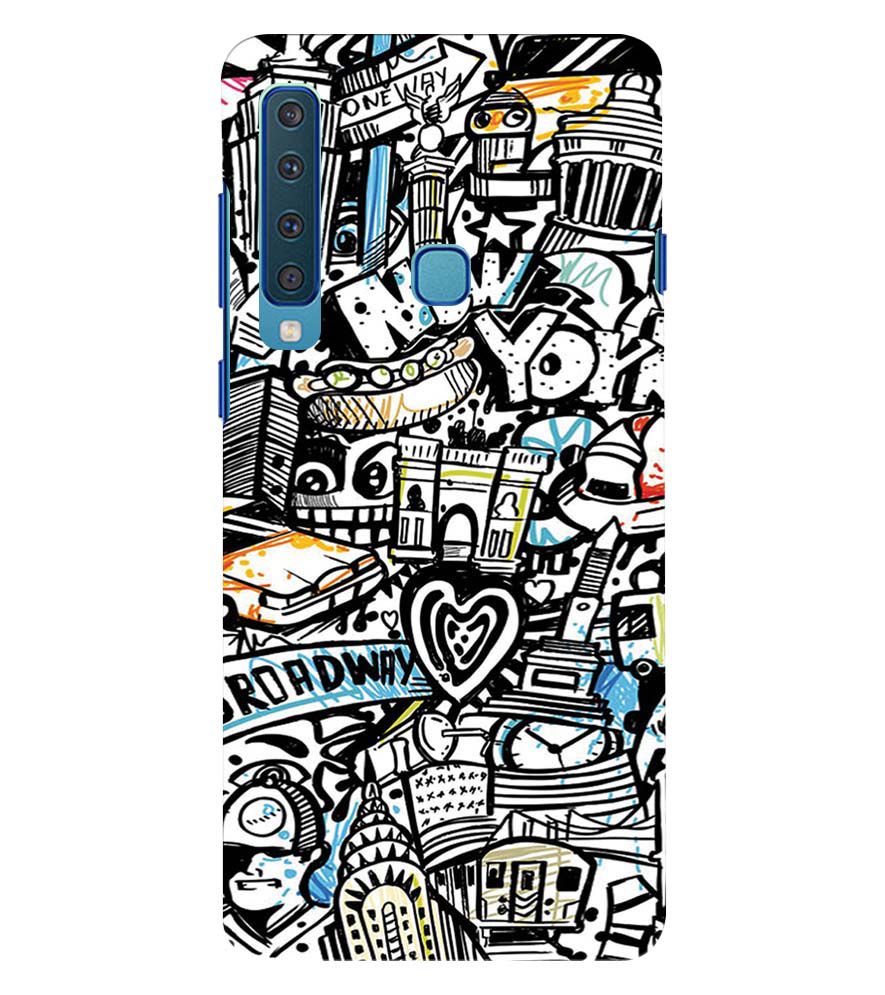 D2074-Cool Graffiti Back Cover for Samsung Galaxy A9 (2018)