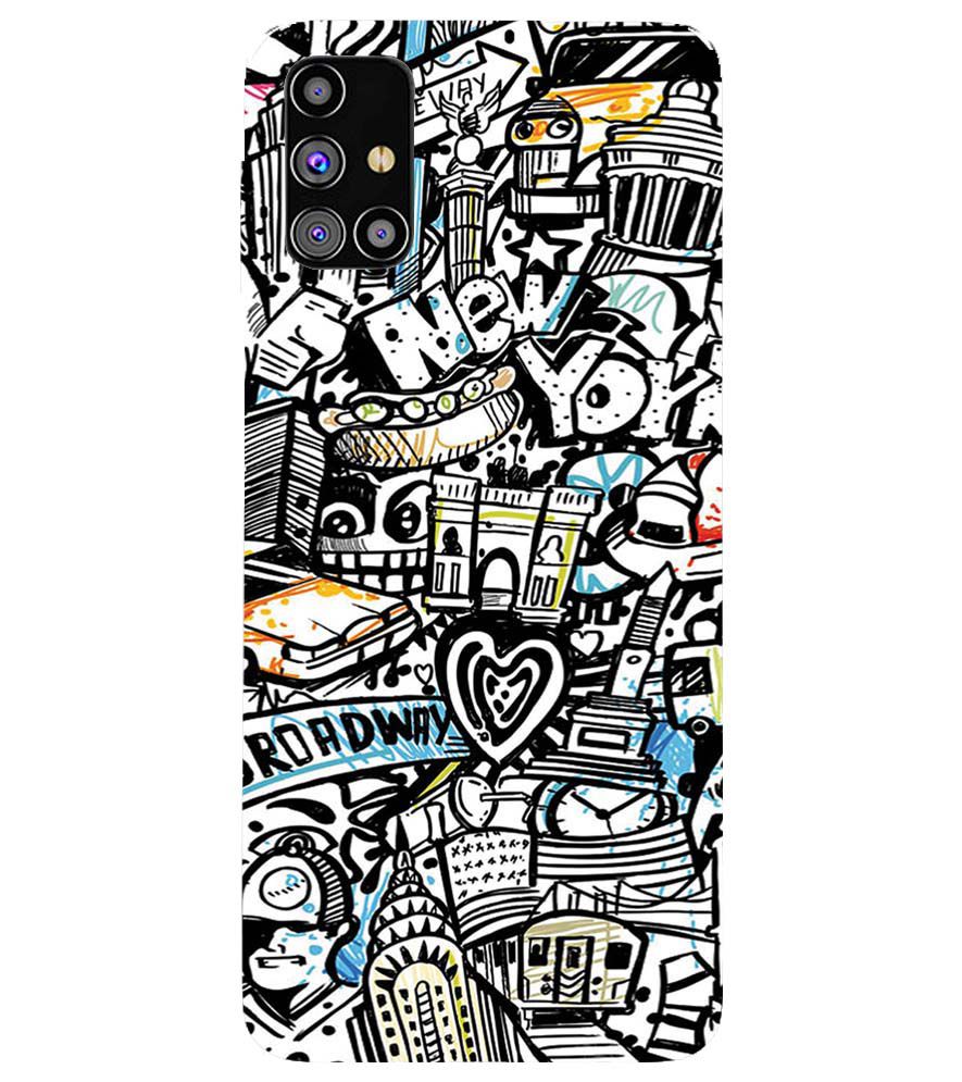 D2074-Cool Graffiti Back Cover for Samsung Galaxy M31s