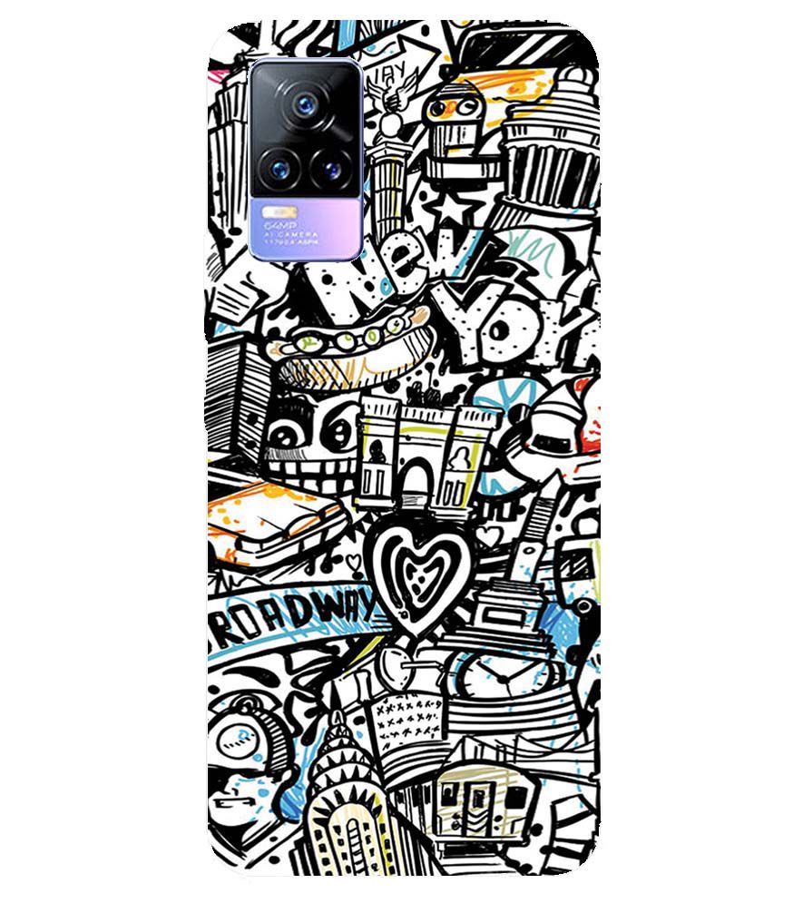 D2074-Cool Graffiti Back Cover for vivo Y73