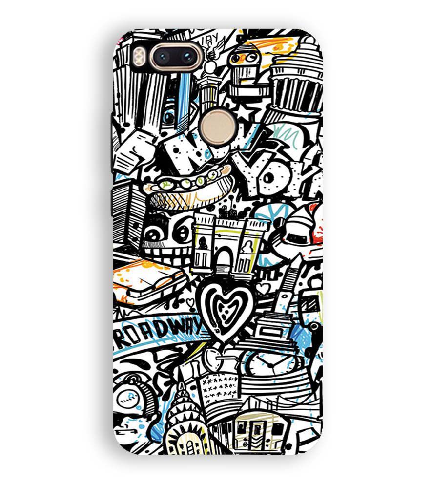 D2074-Cool Graffiti Back Cover for Xiaomi Redmi A1