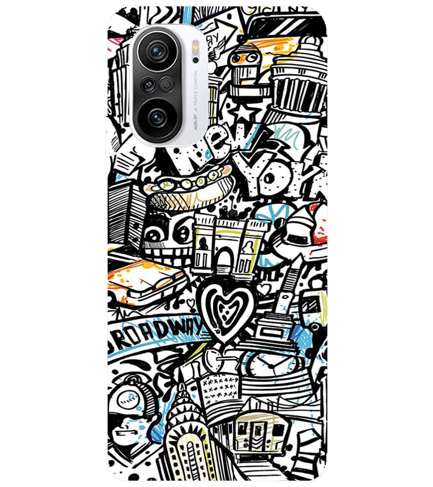 D2074-Cool Graffiti Back Cover for Xiaomi Redmi K40