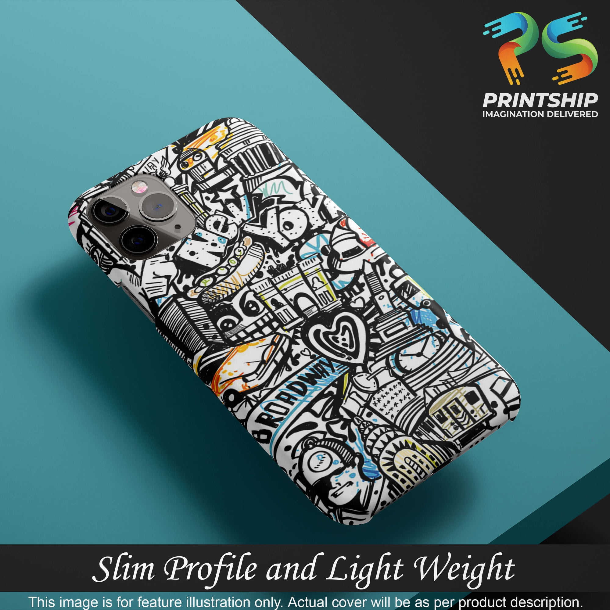 D2074-Cool Graffiti Back Cover for Oppo K5-Image4