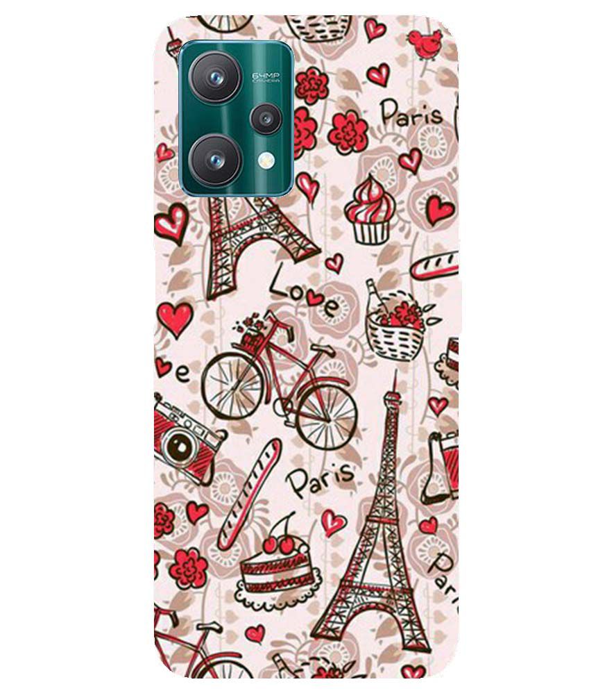 D2109-Love In Paris Back Cover for Realme 9 Pro+