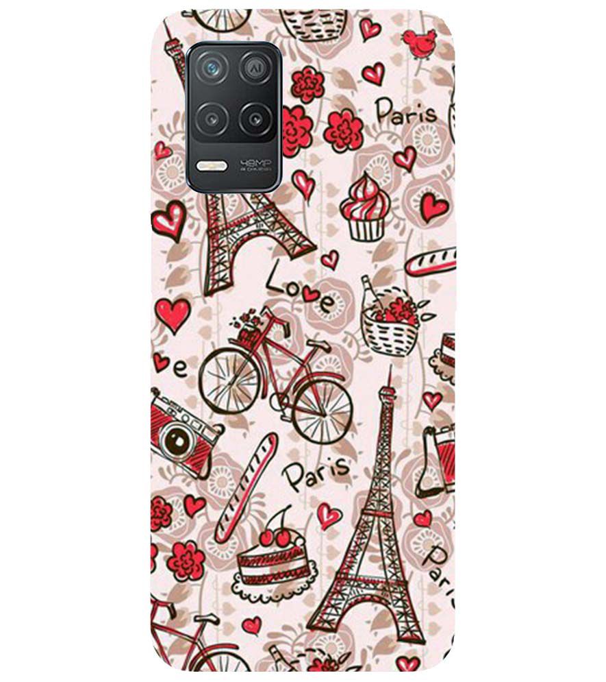 D2109-Love In Paris Back Cover for Realme Narzo 30 Pro