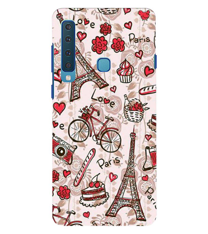 D2109-Love In Paris Back Cover for Samsung Galaxy A9 (2018)