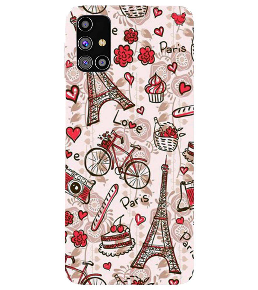 D2109-Love In Paris Back Cover for Samsung Galaxy M31s