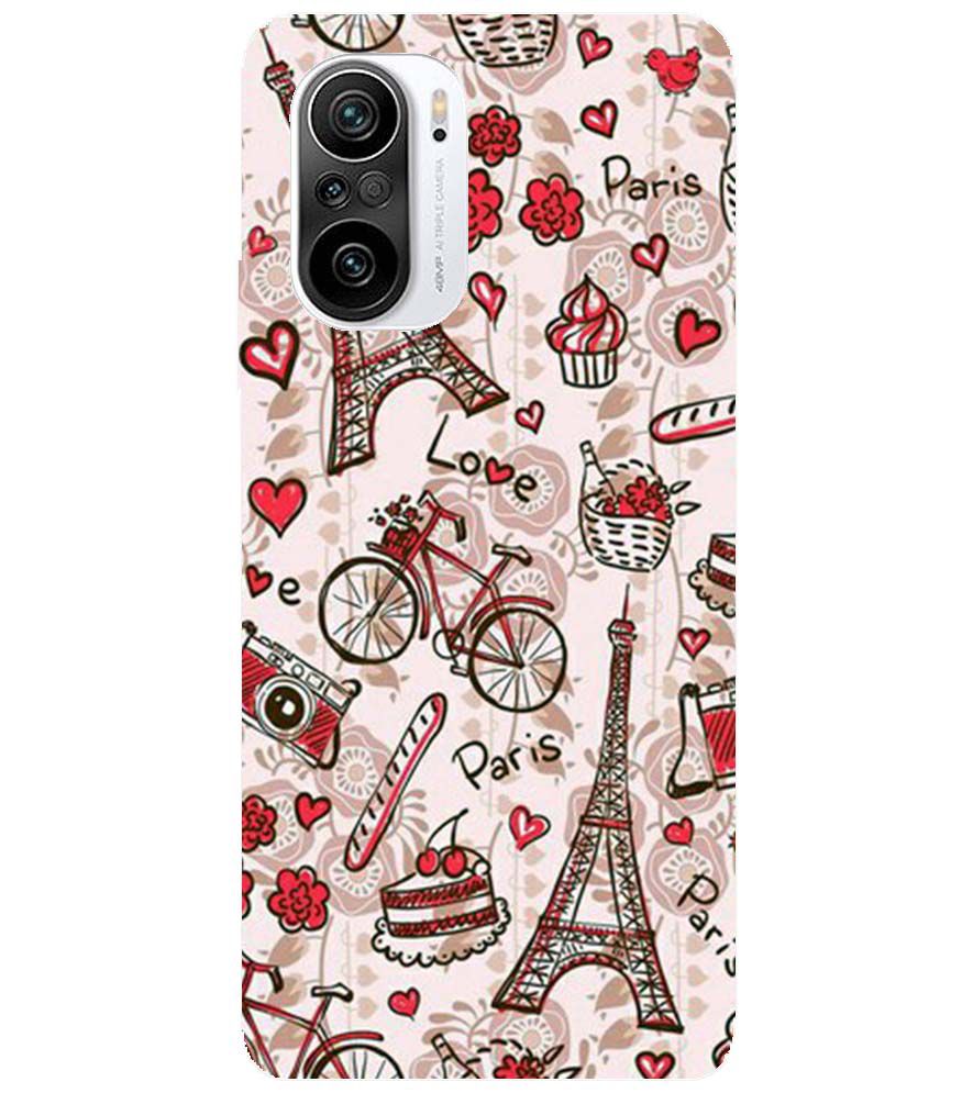 D2109-Love In Paris Back Cover for Xiaomi Redmi K40