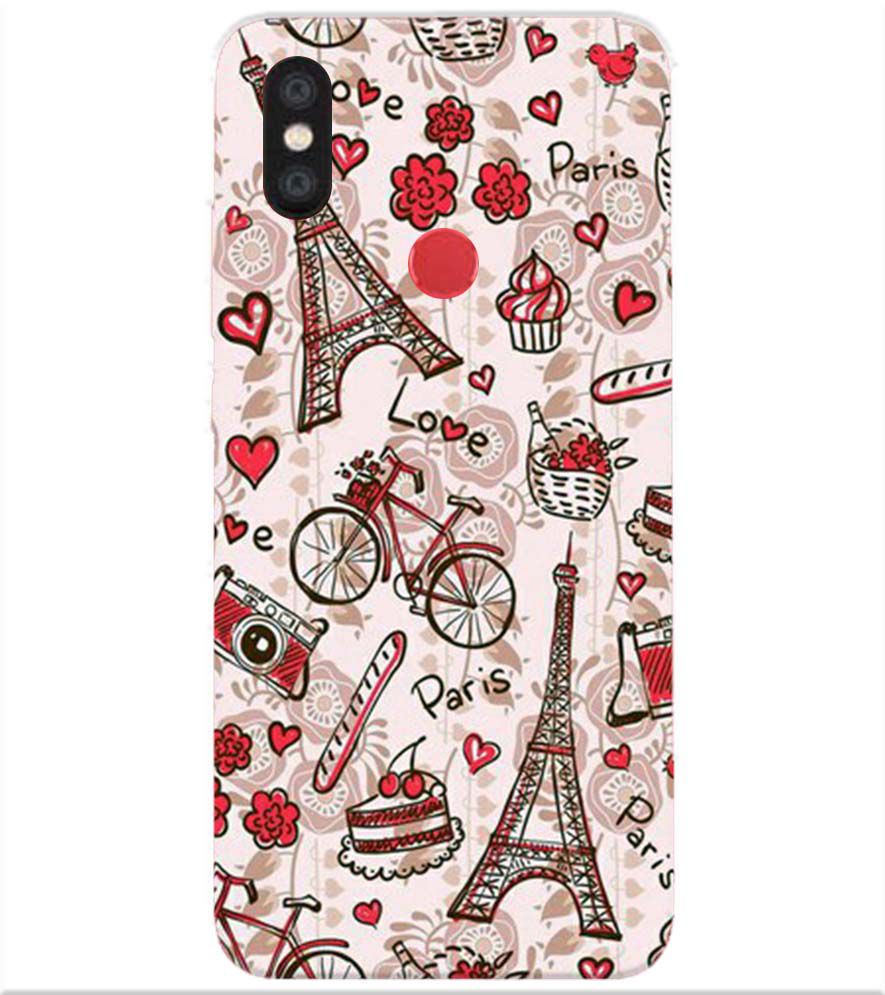 D2109-Love In Paris Back Cover for Xiaomi Redmi Y2