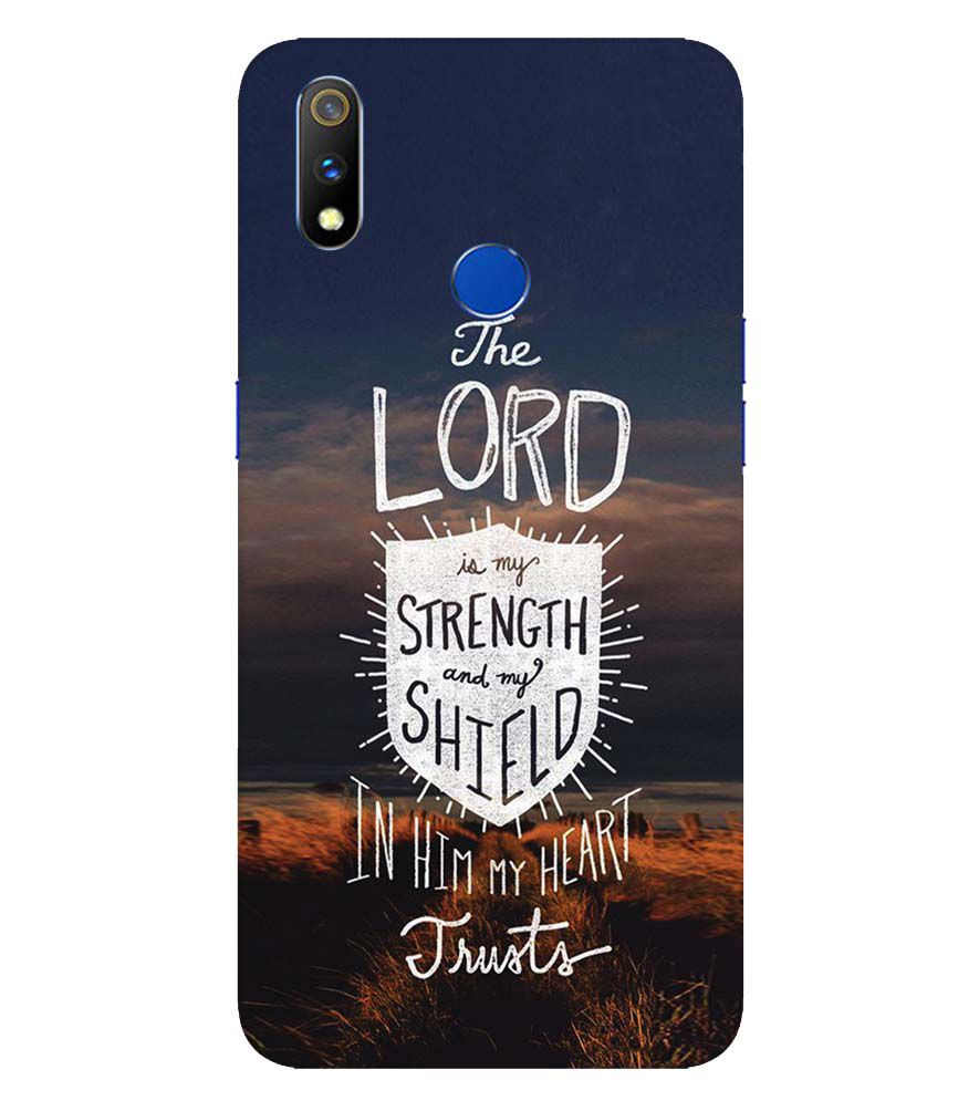 D2206-In Lord My Heart Trusts Back Cover for  Realme X Lite