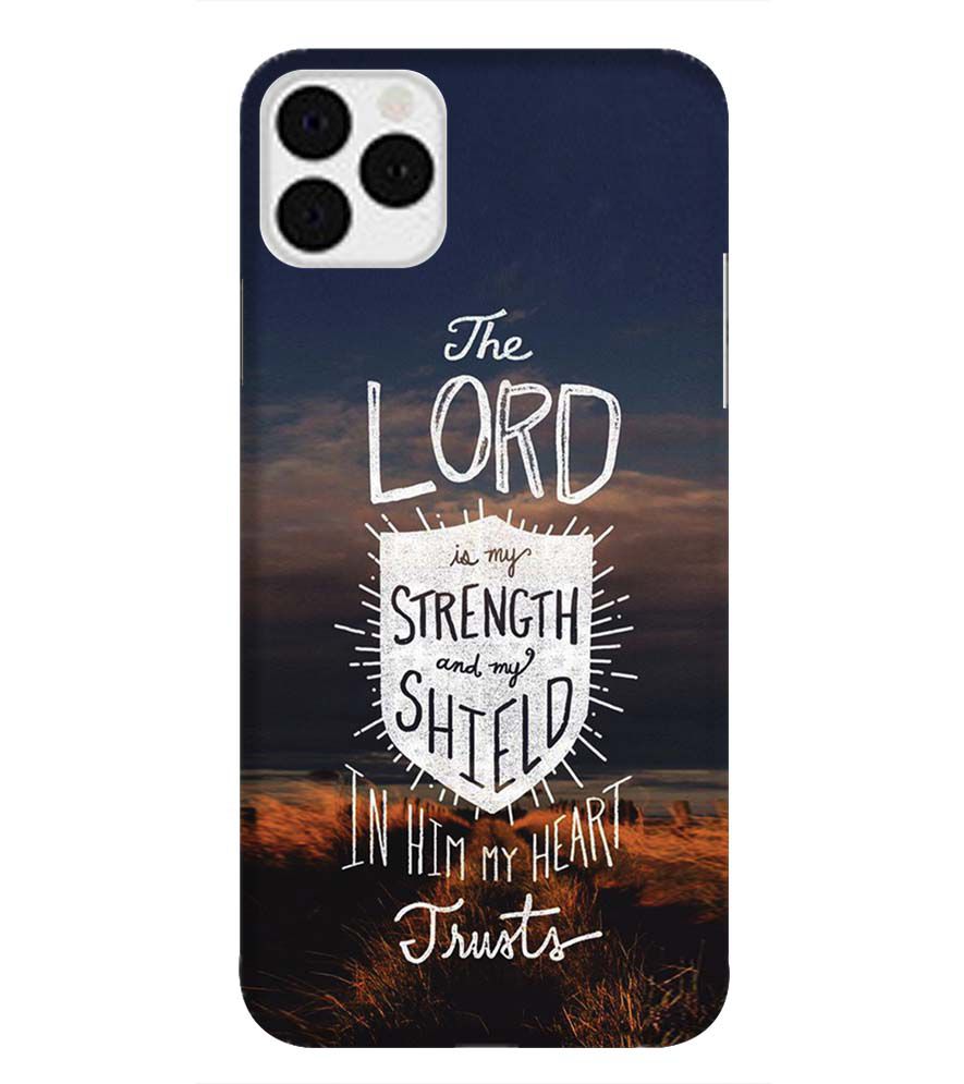 D2206-In Lord My Heart Trusts Back Cover for Apple iPhone 11 Pro