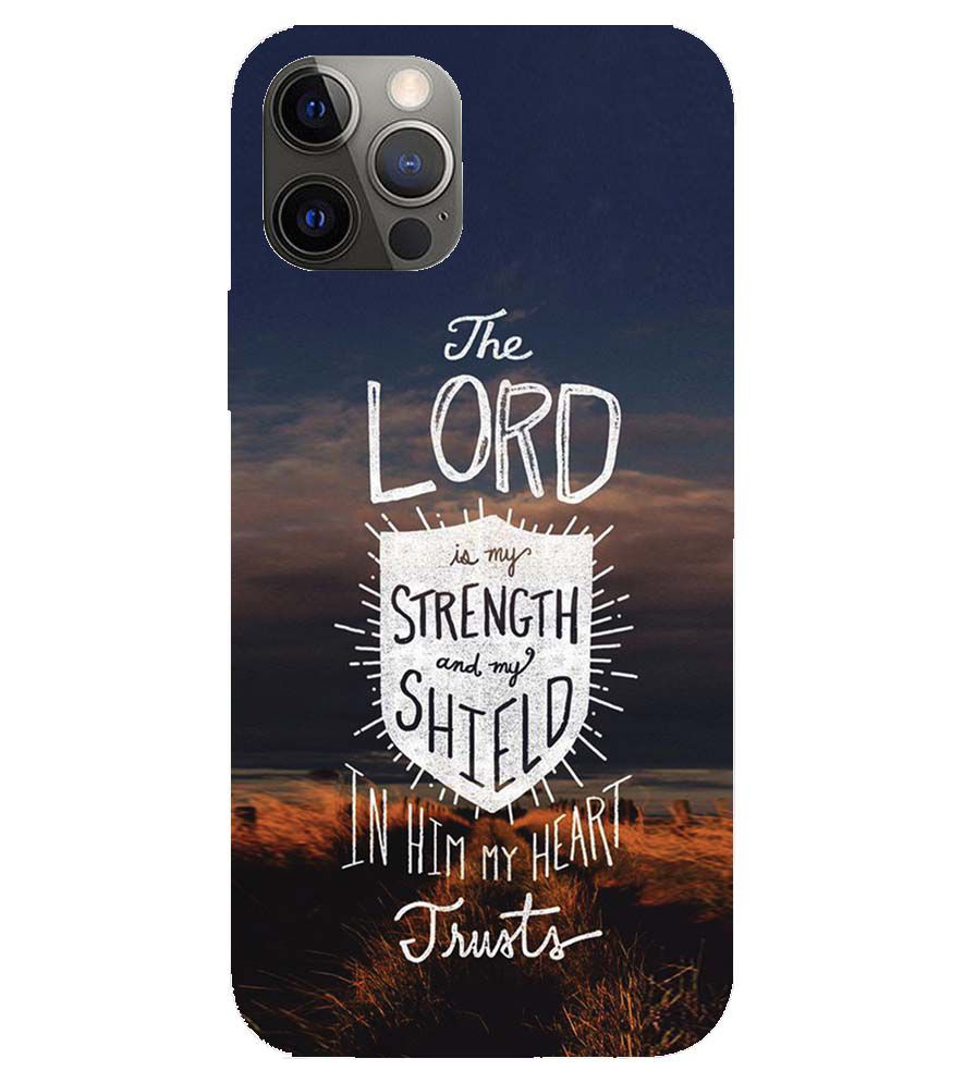 D2206-In Lord My Heart Trusts Back Cover for Apple iPhone 12 Pro