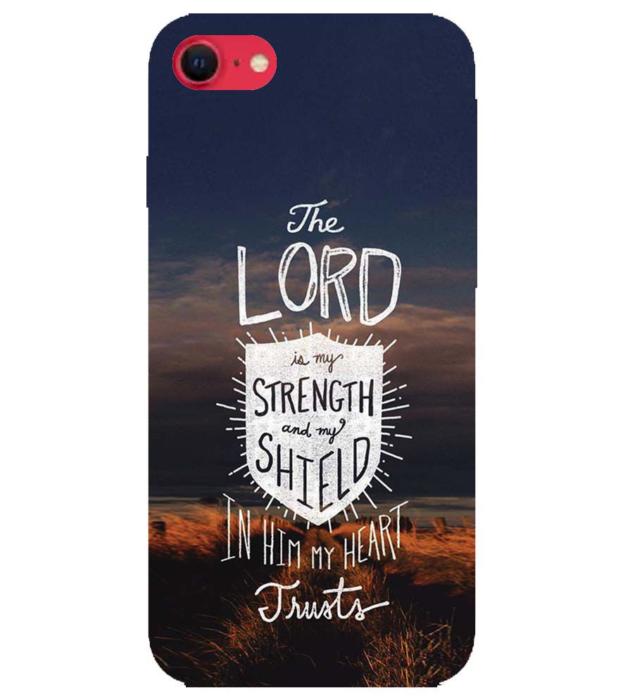 D2206-In Lord My Heart Trusts Back Cover for Apple iPhone SE (2020)