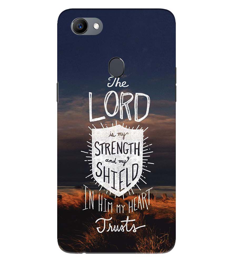 D2206-In Lord My Heart Trusts Back Cover for Oppo F5 Plus