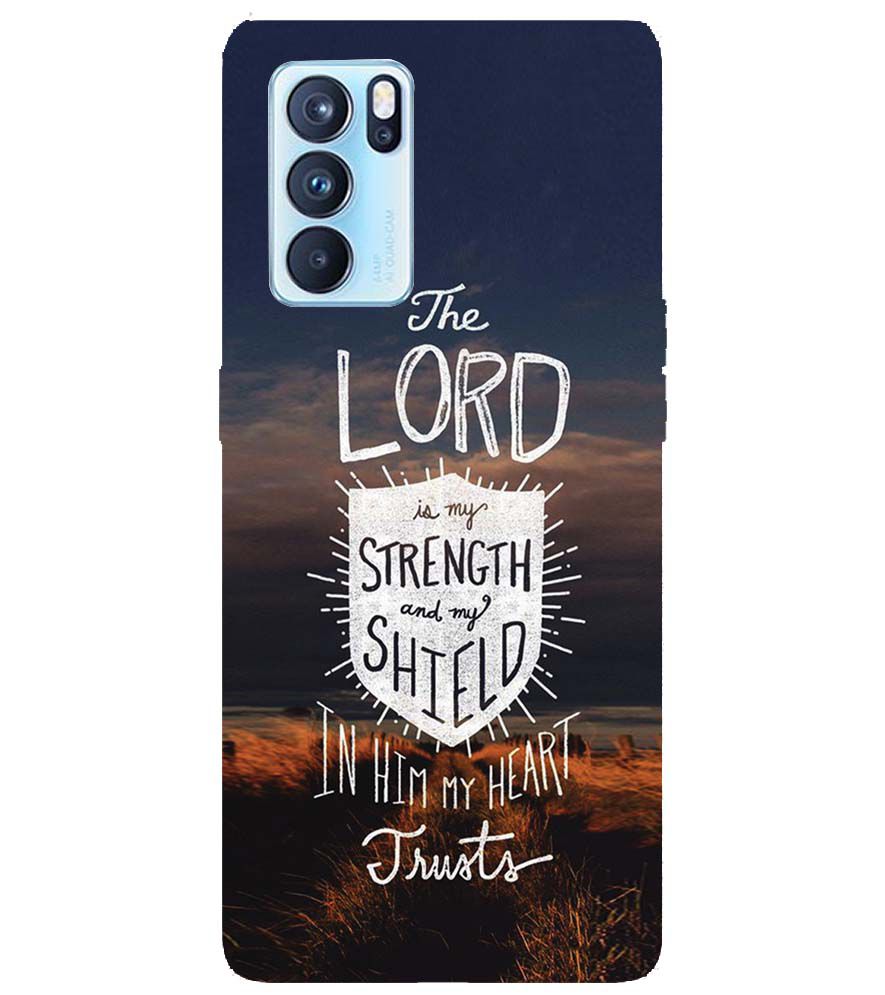 D2206-In Lord My Heart Trusts Back Cover for Oppo Reno6 5G