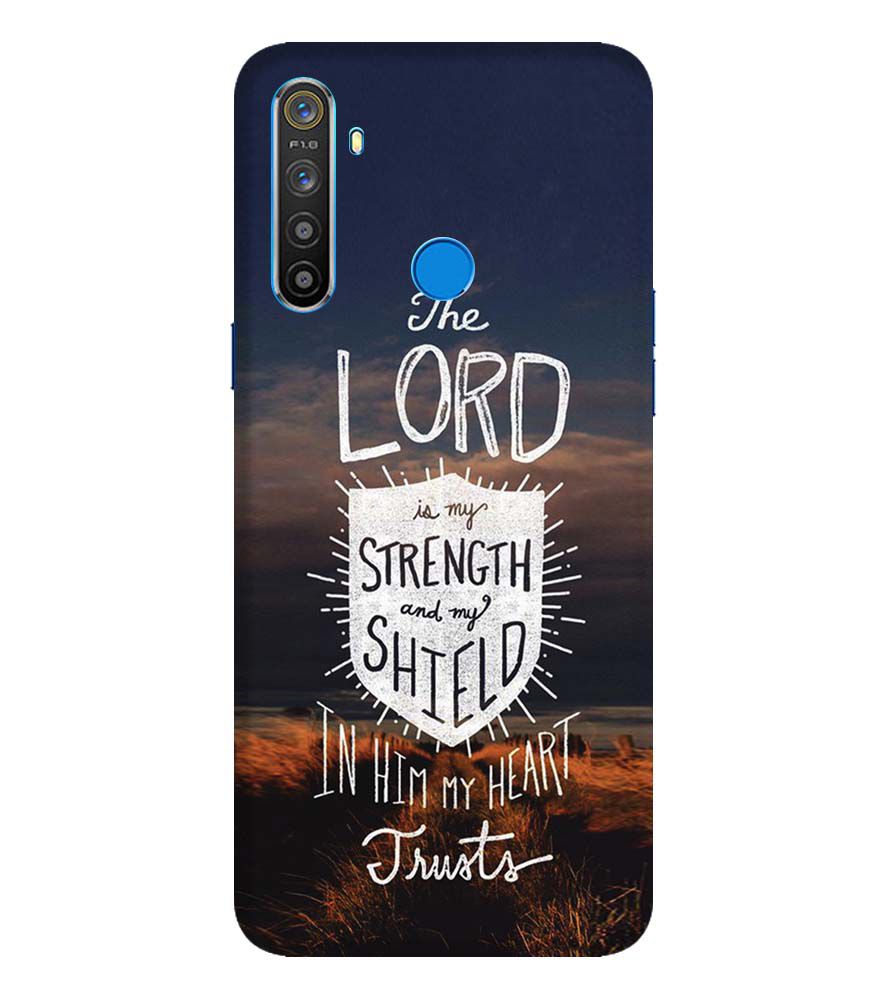 D2206-In Lord My Heart Trusts Back Cover for Realme 5i