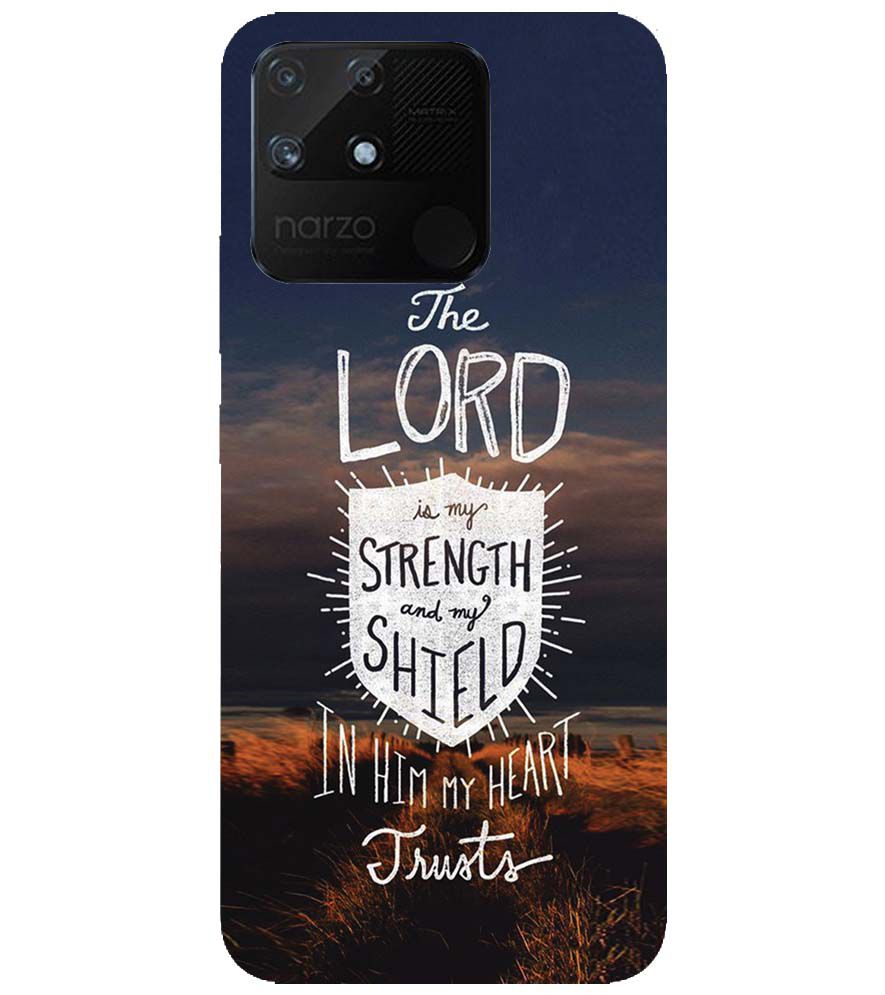 D2206-In Lord My Heart Trusts Back Cover for Realme Narzo 50A