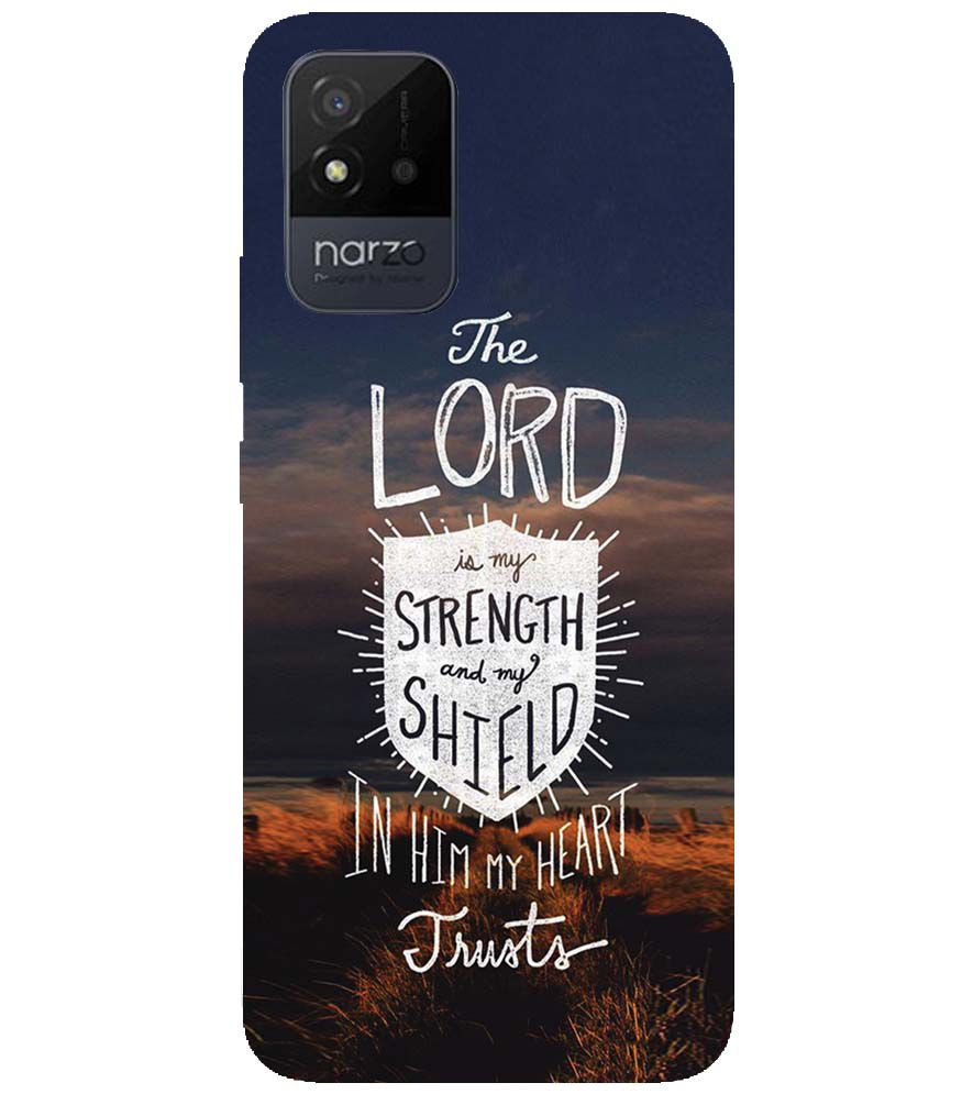 D2206-In Lord My Heart Trusts Back Cover for Realme Narzo 50i