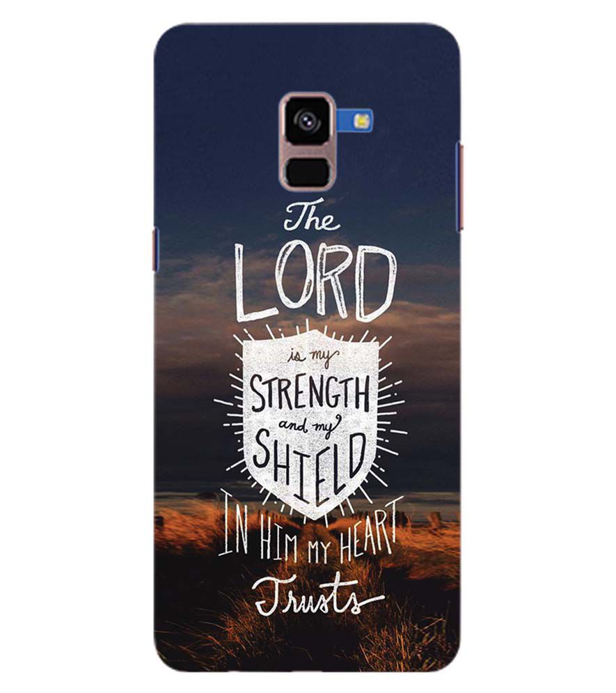 D2206-In Lord My Heart Trusts Back Cover for Samsung Galaxy A8 Plus