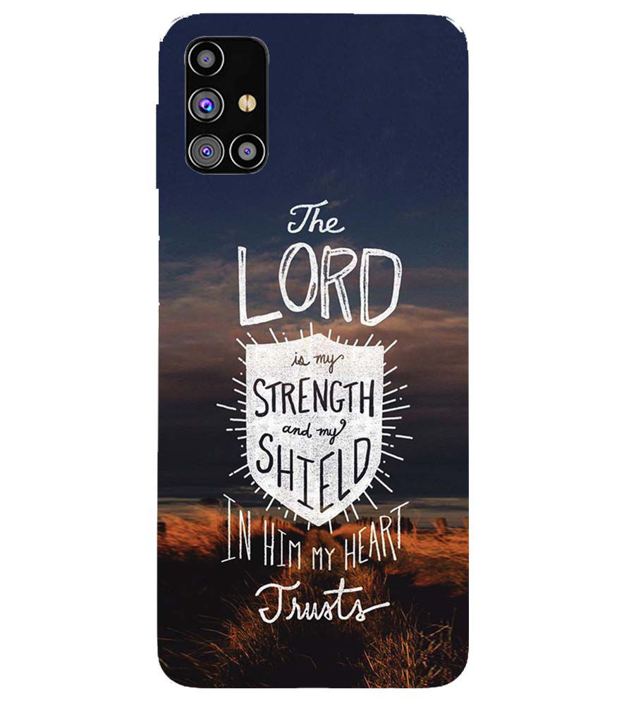 D2206-In Lord My Heart Trusts Back Cover for Samsung Galaxy M31s