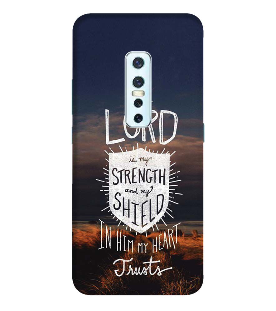 D2206-In Lord My Heart Trusts Back Cover for Vivo V17 Pro