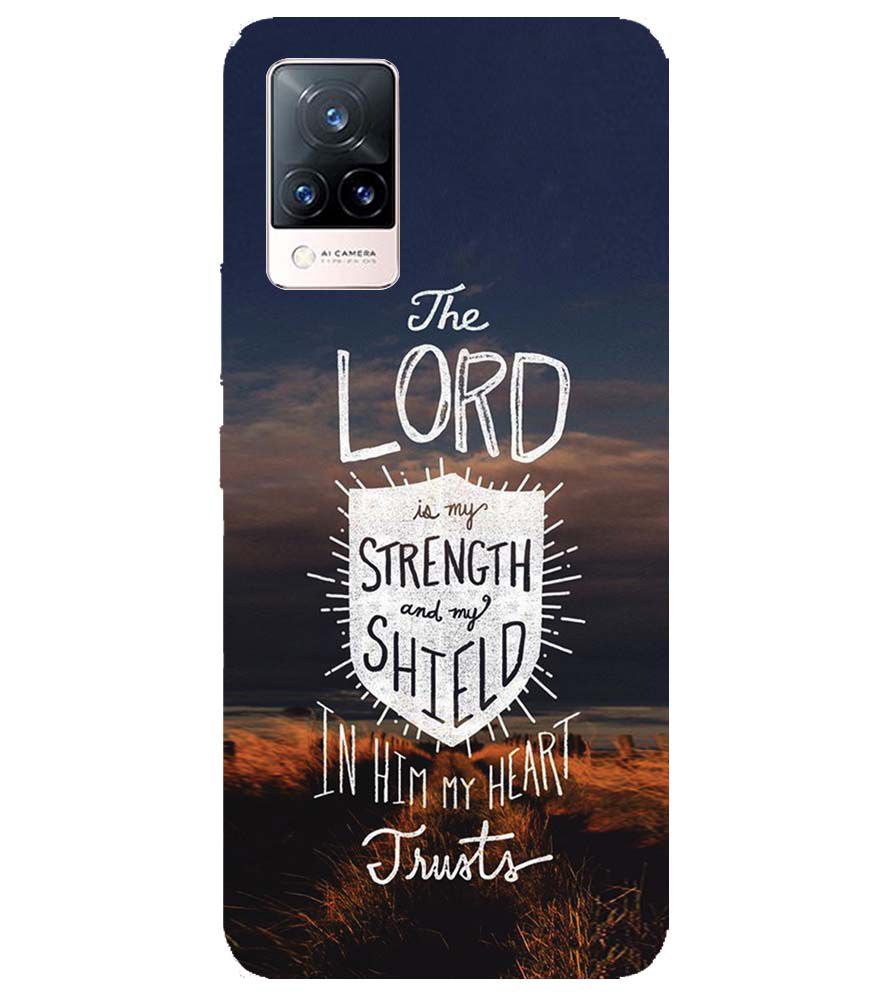 D2206-In Lord My Heart Trusts Back Cover for Vivo V21 5G