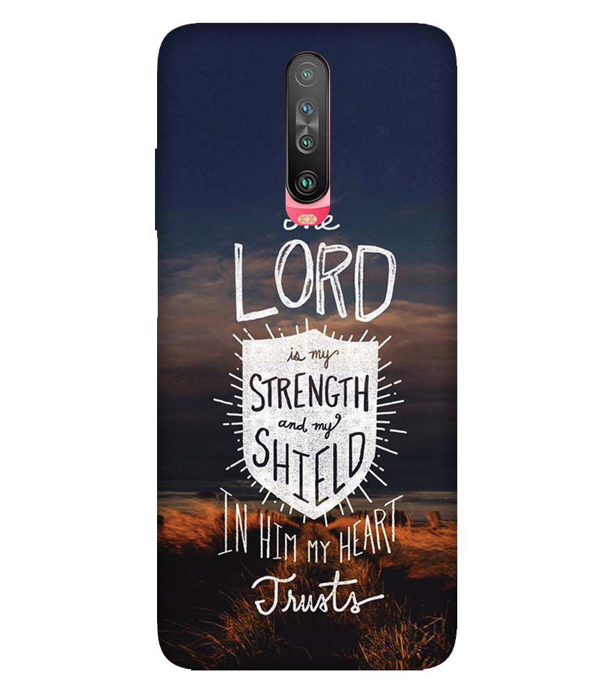 D2206-In Lord My Heart Trusts Back Cover for Xiaomi Poco X2