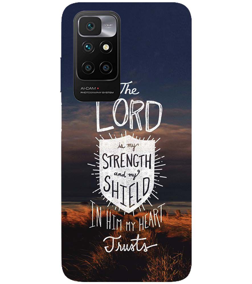 D2206-In Lord My Heart Trusts Back Cover for Xiaomi Redmi 10 Prime