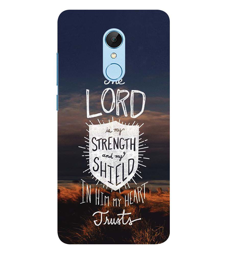 D2206-In Lord My Heart Trusts Back Cover for Xiaomi Redmi 5