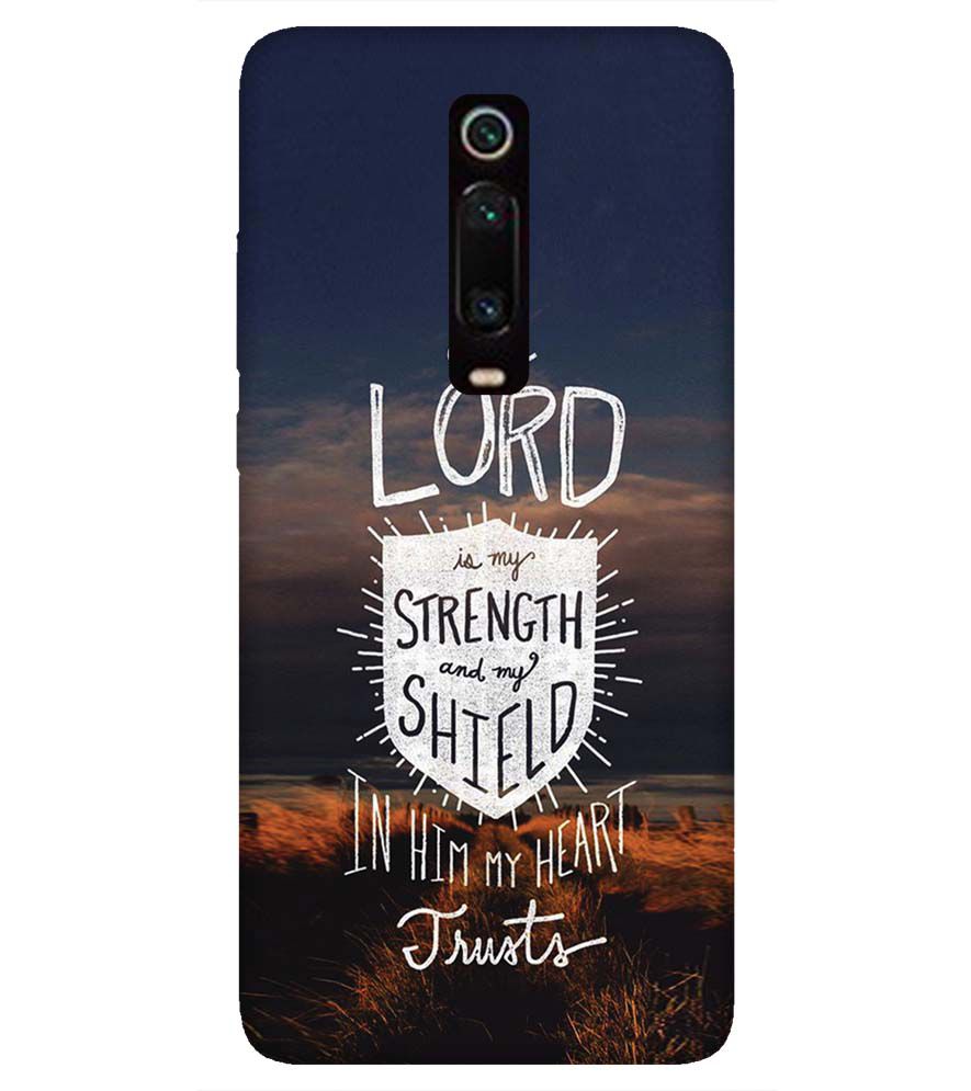 D2206-In Lord My Heart Trusts Back Cover for Xiaomi Redmi K20 and K20 Pro