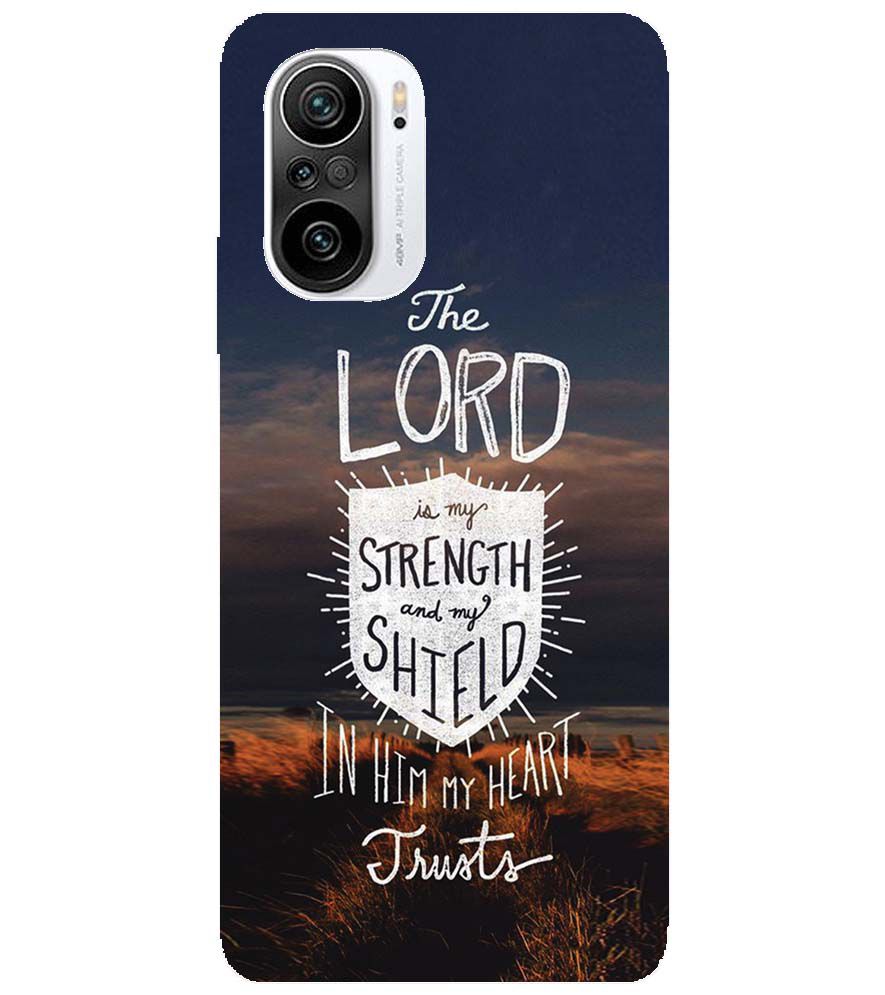 D2206-In Lord My Heart Trusts Back Cover for Xiaomi Redmi K40