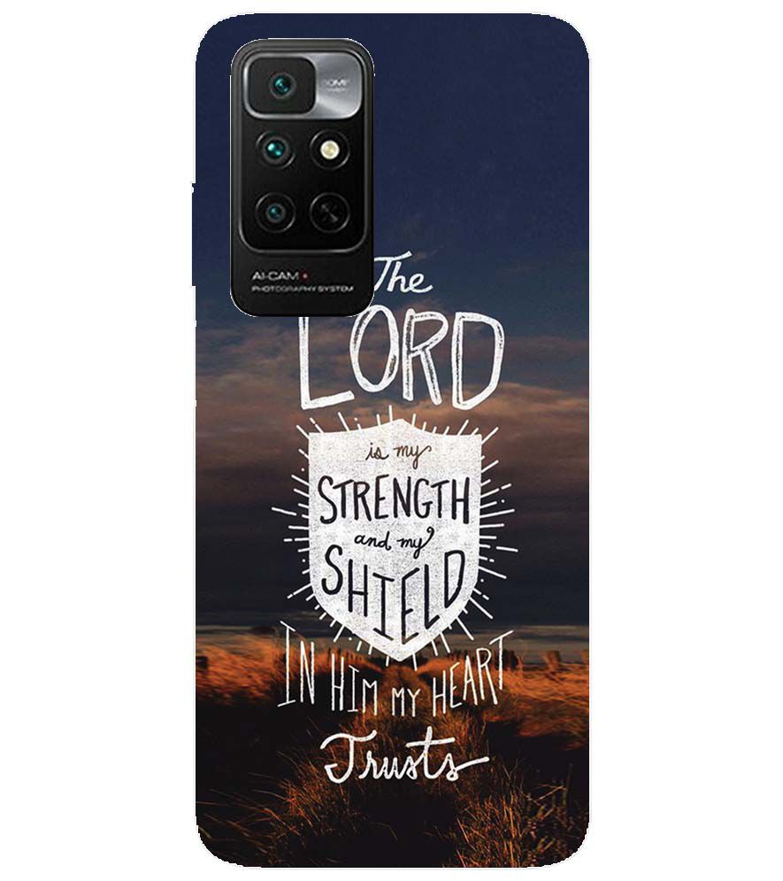 D2206-In Lord My Heart Trusts Back Cover for Xiaomi Redmi Note 11 4G